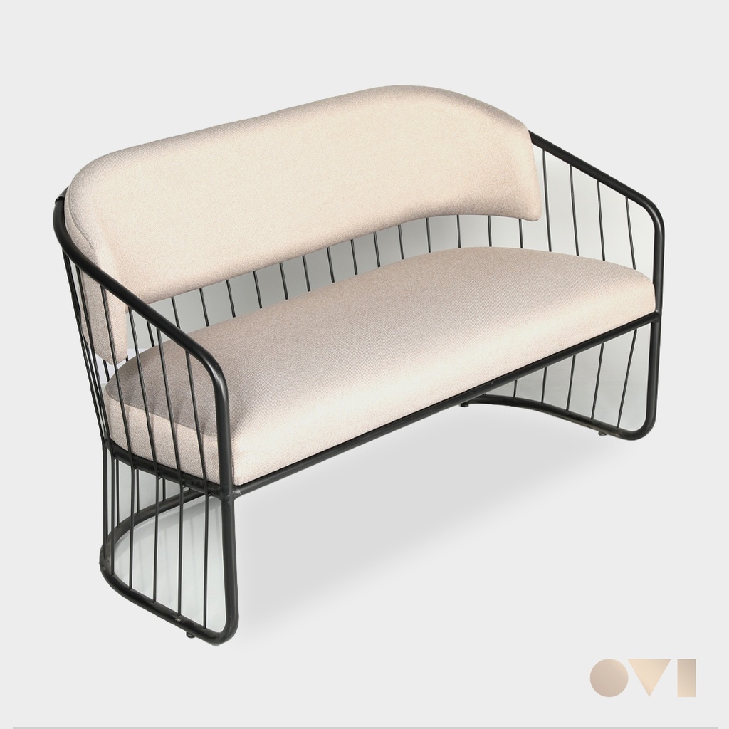 LINZO | OUTDOOR MODERN METAL FABRIC SOFA